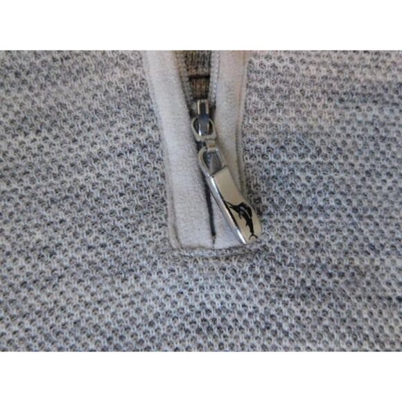 Tommy Bahama XL Men's Half Zip Light Weight Sweatshirt  2 tone Grey - Picture 3 of 6